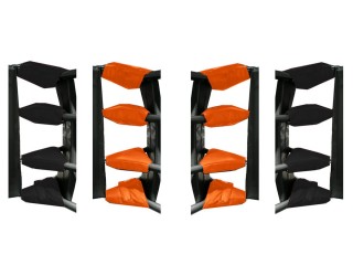 Boxing Ring Turnbuckle Covers (set of 16) : Orange/Black